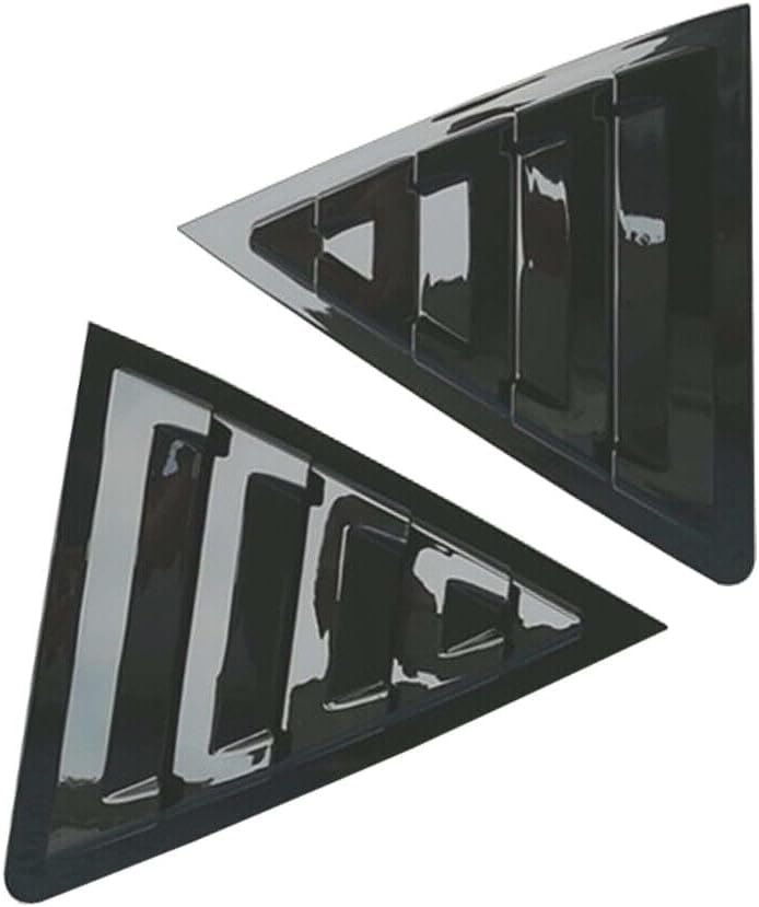 2Pcs Rear Side Vent Window Louvers Cover ABS Racing Style Scoop Trim for Toyota Corolla 2014 2015 2016 2017 2018