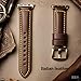 HUAFIY Compatible for iWatch Band 42mm 44mm 45mm46mm49mm, Grain Leather Band Strap for iWatch Series 10/9/8/7/6/5/4,3,2,1,Ultra, Ultra2