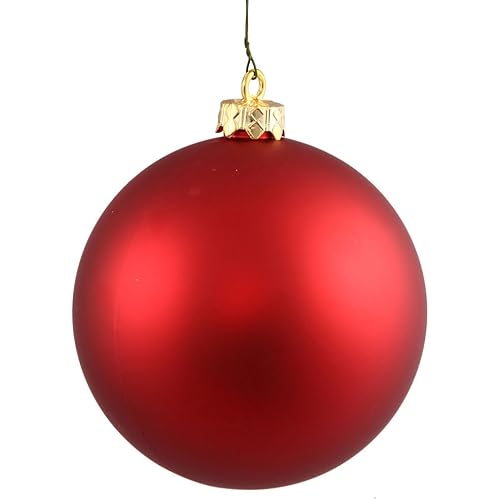 Vickerman 34773-2.75" Red Matte Ball Christmas Tree Ornament (12 pack) (N590703DMV)