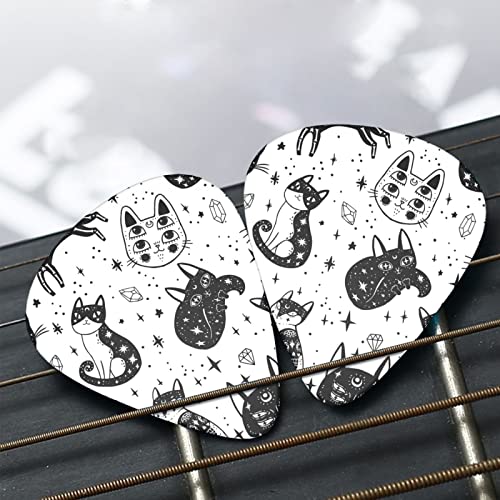 Witch’s Cat Lot de 12 médiators fins et épais pour guitares acoustiques électriques et basses Motif sans couture - Les Beatles, Paul McCartney, John Lennon, RIngo Starr, George Harrison Witch's Cat Lot de 12 médiators fins et épais pour guitares acoustiques électriques et basses Motif sans couture – Image 8
