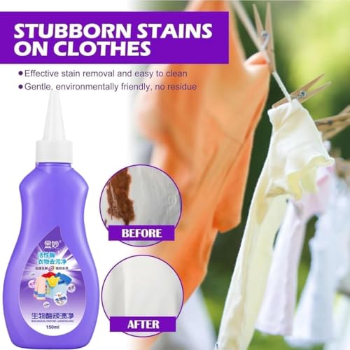 Image of All color Stain Remover for Clothes | Multi-Purpose Roll Bead Fabric Clothes Stain Remover for Cotton, Linen, Polyester, Blended Fabric, Denim, Down, Jacket (2, pcs)