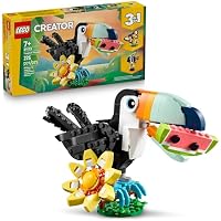 225-Piece LEGO Creator 3-In-1 Wild Animals Tropical Toucan Building Toy (31173) only