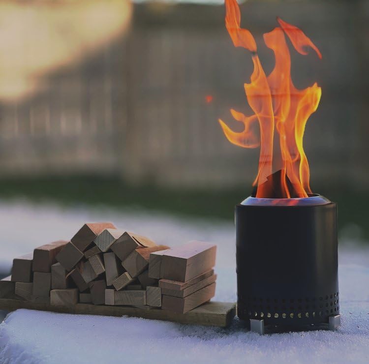 Miniatura 2 de MESA Sticks madera dura seca al horno, roble, cereza, arce y nuez, 3.5 pulgadas de longitud, ideal para estufa individual, mesa fogata (11 libras)