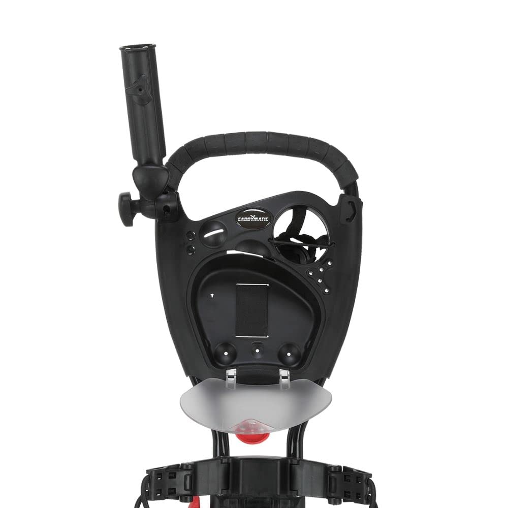 Golf Quad Carrito DE Golf Plegable DE 4 Ruedas Negro/Rojo