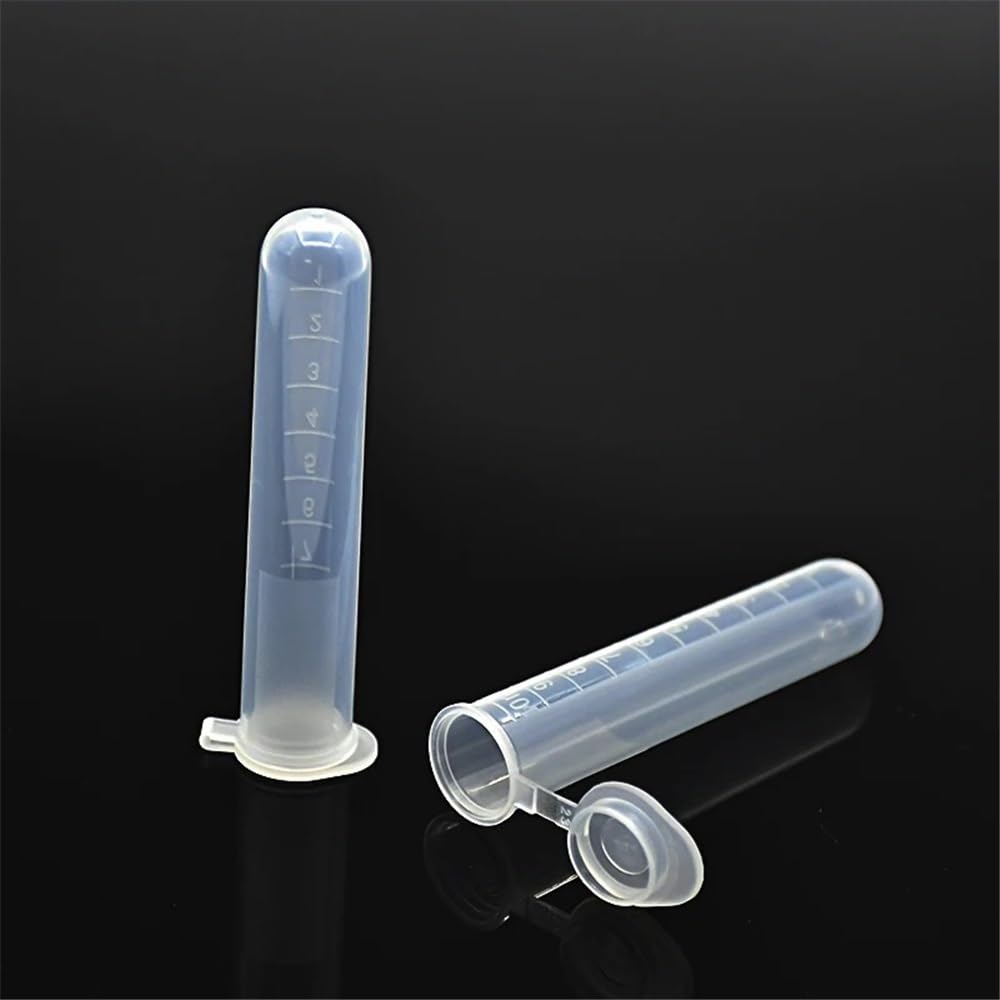 Sprzęt i materiały laboratoryjne 15 ml przezroczysta tuba wirówkowa 100 sztuk, z podziałką, okrągłe dno, zakrętka, średnica 18 mm