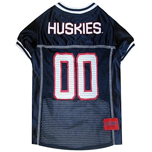 Image of Pets First Collegiate Connecticut Huskies Dog Mesh Jersey, Small