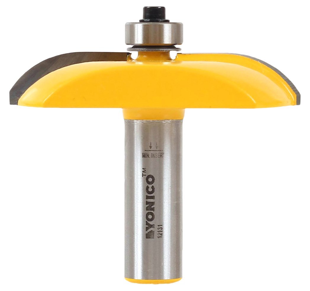 Yonico 12131 21/2" Diameter Cove Raised Panel Router Bit with 1/2