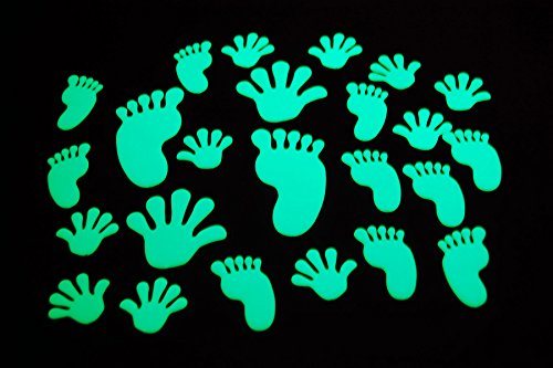 DIRECTGLOW LLC 24 Piece Glow in The Dark Hands and Feet DIRECTGLOW LLC 24 Piece Glow in The Dark Hands and Feet