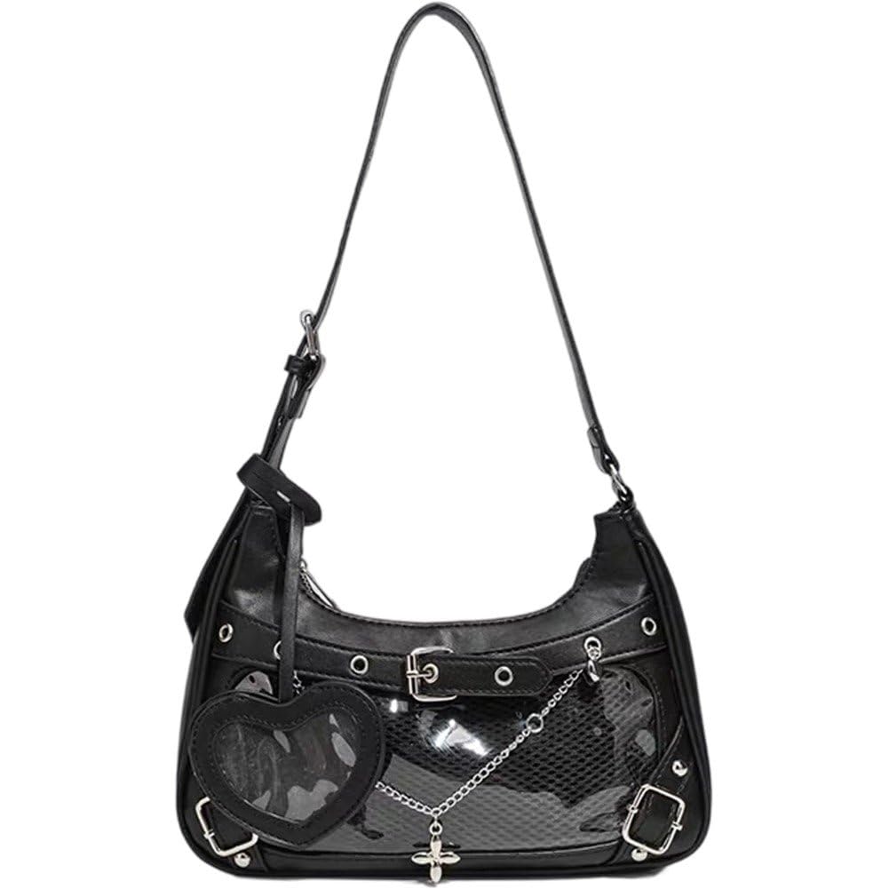 Sac ita Y2k esthétique de qualité supérieure avec sa chaîne métallique unique