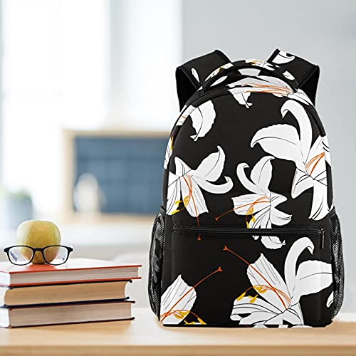 Sac d'école à fleurs bleues multicolore pour filles et garçons, cartable d'étudiant durable