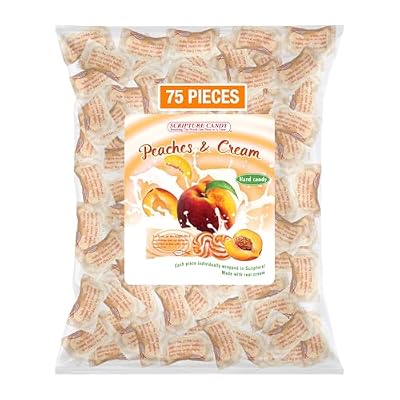 Scripture Candy, Peaches & Cream 1 Pound Bag, 75 Pieces