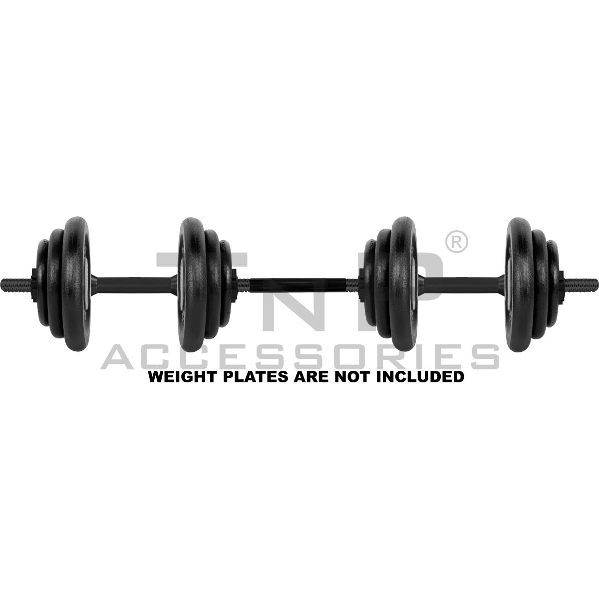 Fitness Dumbbell Bar Set Spinlock Dumbbells Bars Bar Sets Pair with Barbell Extender Joiner