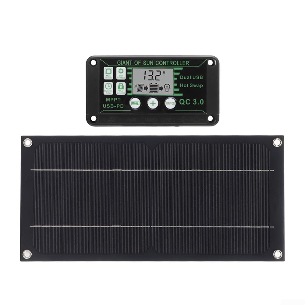 Kit Pannello Solare 600W 18V Monocristallino – Con Regolatore MPPT 100A, Per Camper, Roulotte E Off-grid, Resistente E Portatile
