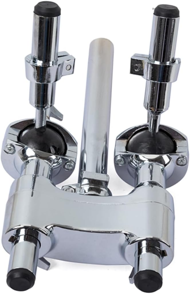 Mikinona Double Drum Tom Holder Mount Bracket Durable Stand for Jazz Drum Set Accessories Lightweight Design for for Drummers