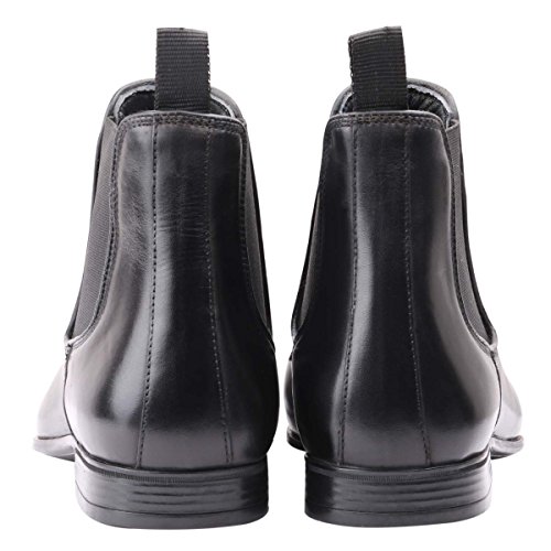 Image of Harrykson London Men's Constructed Black Leather Formal Boot