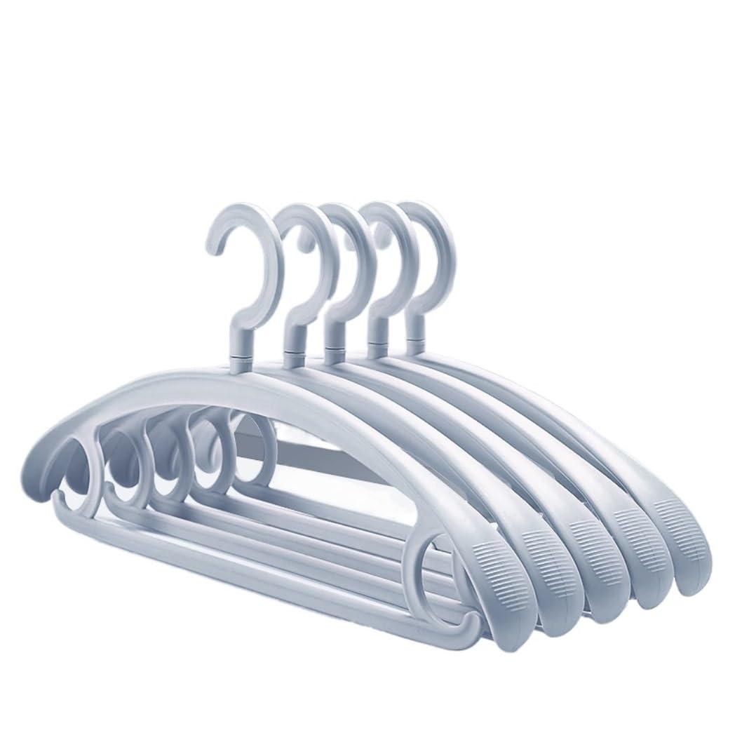 Grucce Grucce in Plastica Resistente da 10 Pezzi, Spalla Larga, Antiscivolo, Spessa, per Abiti, Pantaloni, Giacche, Camicie Grucce Velluto (Color : D, Size : 10pcs)