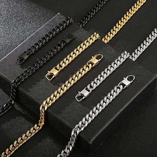 Pulsera de cadena de acero inoxidable XYNSNDB para hombre 6