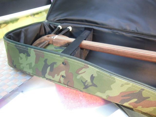 7.600 沖縄三線専用 迷彩柄ソフトケース 手持ちショルダー背負いOK