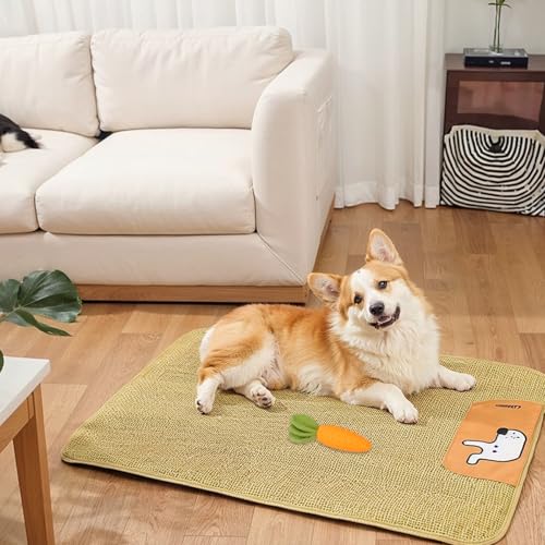 Shengxi Quietschendes Hunde Kauspielzeug Karotte Hundespielzeug Gummi Hunde Zahnreinigungs Spielzeug für Aggressive Kauer Unzerstörbares Interaktives Hundespielzeug für Alle Rassengrößen