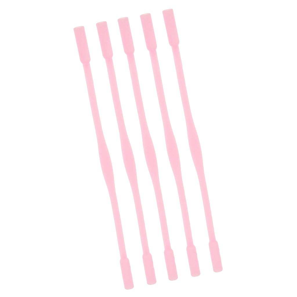 Segolike 5pcs Silicone Eyewear Glasses Neck Retainers Eyeglass Glasses Sunglasses Spectacle Head Safety Strap Cord Holder for Kids Children - pink, 16.8x0.6cm