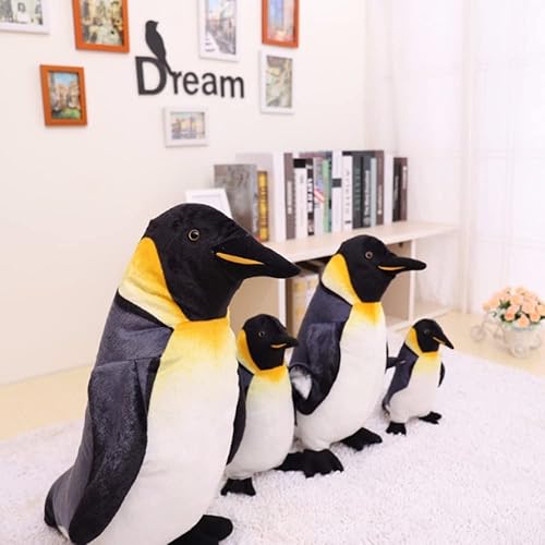 Miniatura 5 de YUZHINUO Juguete de peluche gigante de pingüino gordo y lindo, muñeco de pingüinos de animales para la familia, peluche mullido para regalo infantil