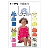 CDD (2-3-4-5) Butterick B4503 - Patrones de Costura para Camisas/Faldas/Pantalones Cortos de niño (Tallas 2, 3, 4 y 5), Color Blanco