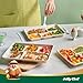 JOLLY CHEF Compostable 𝟱 Compartment 𝟭𝟭 * 𝟴 𝗶𝗻𝗰𝗵 Paper Plates [𝟭𝟬𝟬 𝗣𝗮𝗰𝗸] Heavy Duty Small Natural Divided Eco-Friendly Biodegradable Food Trays for Party Lunch Dinner Christmas