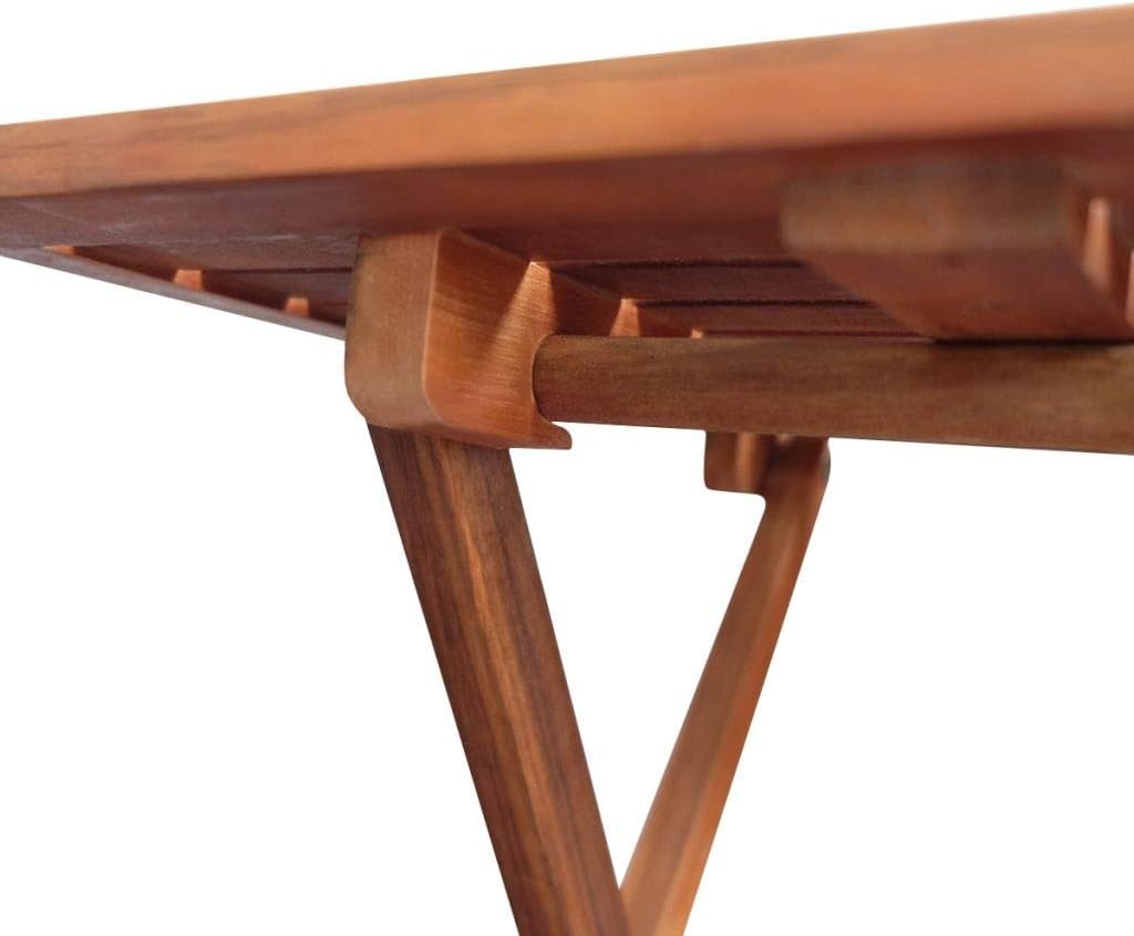 YCDTMY Outdoor Patio Bistro Table 18.1"x18.1"x18.5" Solid Acacia Wood : Patio, Lawn & Garden