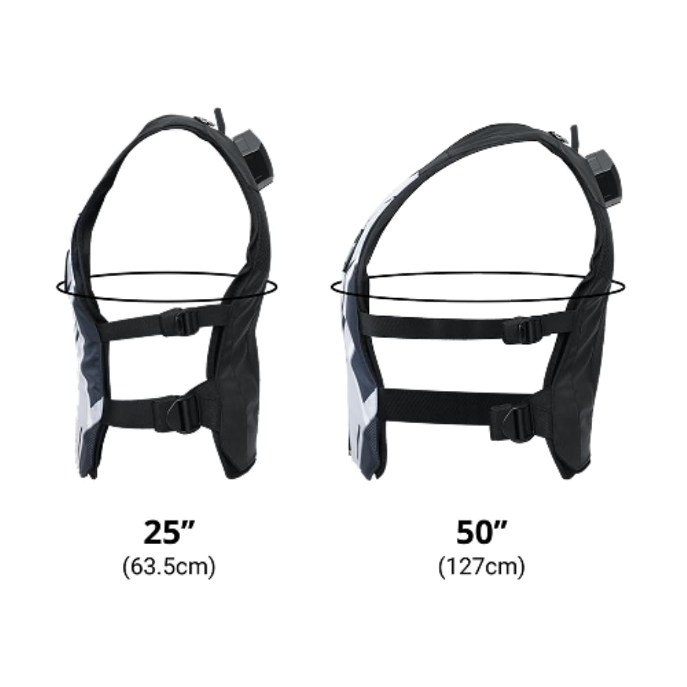 bHaptics TactSuit Air Ash, Gilet Haptique 16 Moteurs, Couleur Noir - Blanc