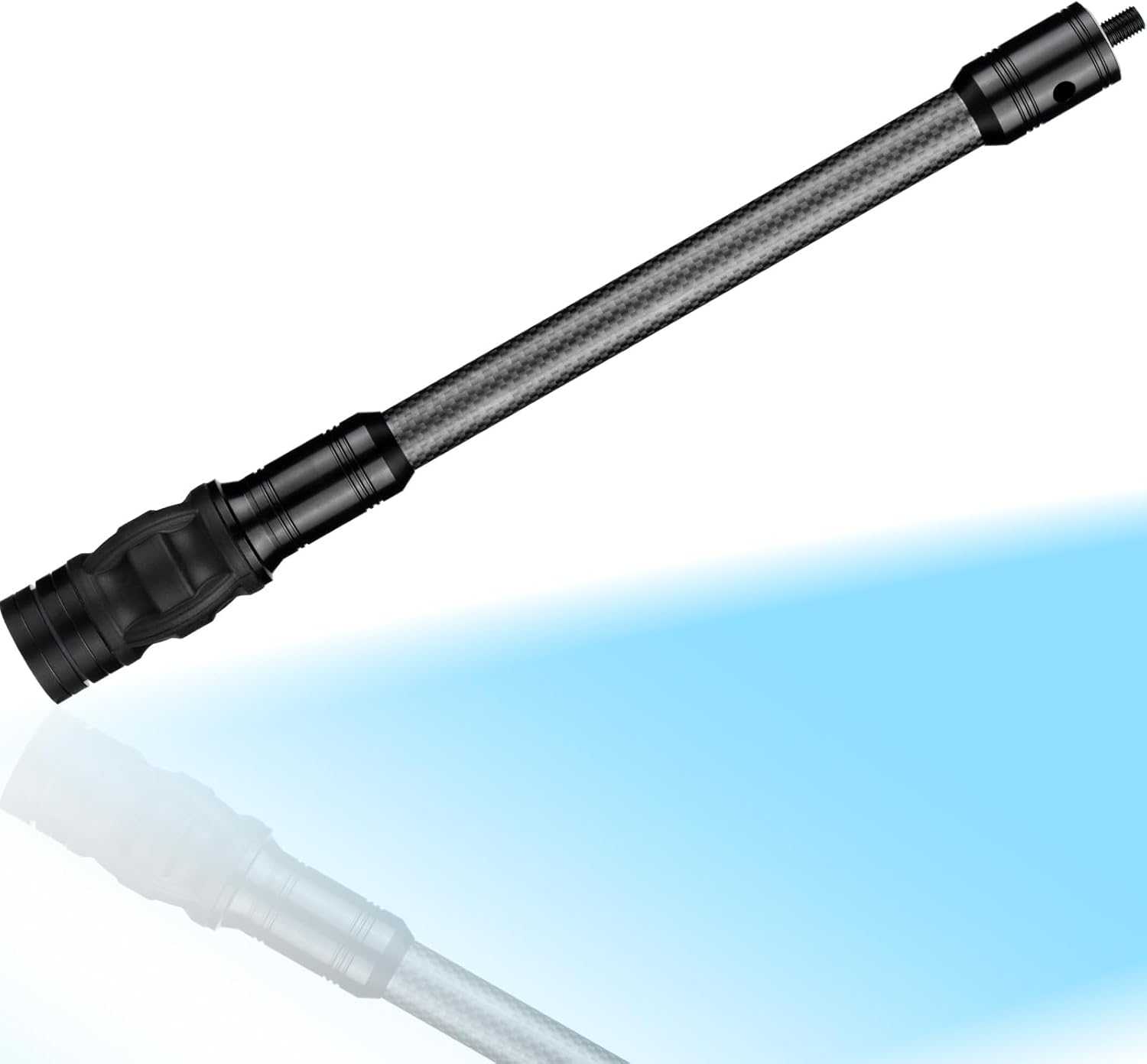 Archery Bow Stabilizer for Compound Bow, Carbon Fiber Bow Balance Bar, Damping System and Weights Kit, 6/8/10/12/in