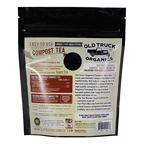 Compost Tea Easy-to-Brew Kit, 2 Tea Brew Pouches & 2 Microbe Food Packs miniatura 2
