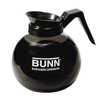 Bunn 42400.0101 Glass Coffee Decanter, 64 oz, Black Pourer/Handle 42400.0101