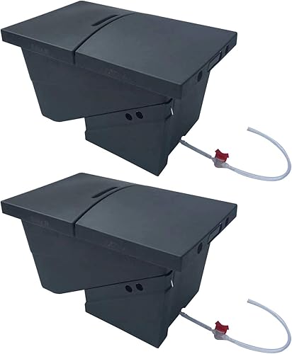 Dos unidades de cubo de compostaje con mosca soldado negro