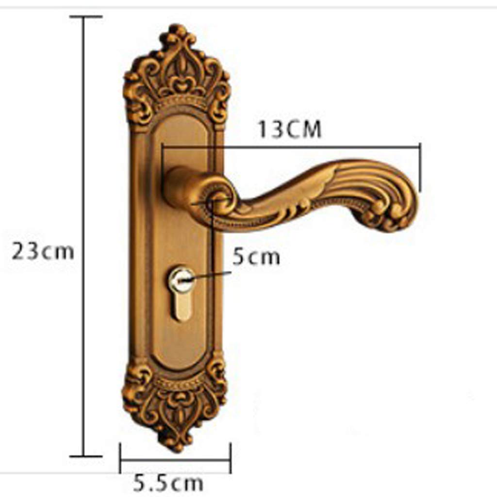 Luxury Door Lock Sets Handle for Doors Levers with 3 Pieces Keys