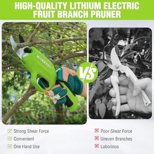 Image of WORKPRO 7.2V Electric Pruning Shears, 0.8 inch Cutting Diameter