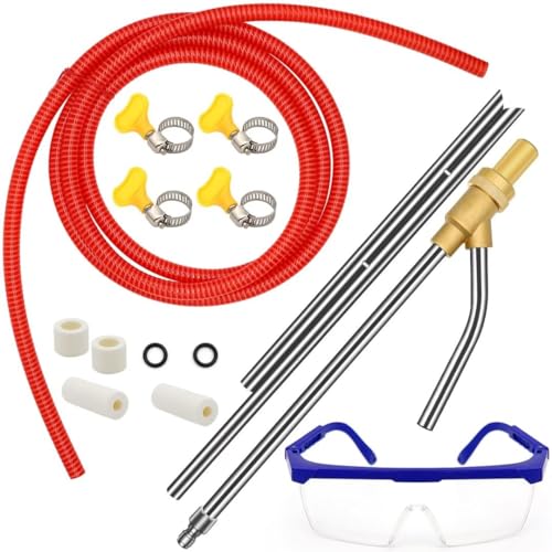 Pressure Washer Sandblasting Kit, 5000 PSI Wet Sandblaster Attachment, Power Washer Sandblasting with Replacement Ceramics Nozzle, 1/4 Inch Quick Disconnect Sandblasting Kit