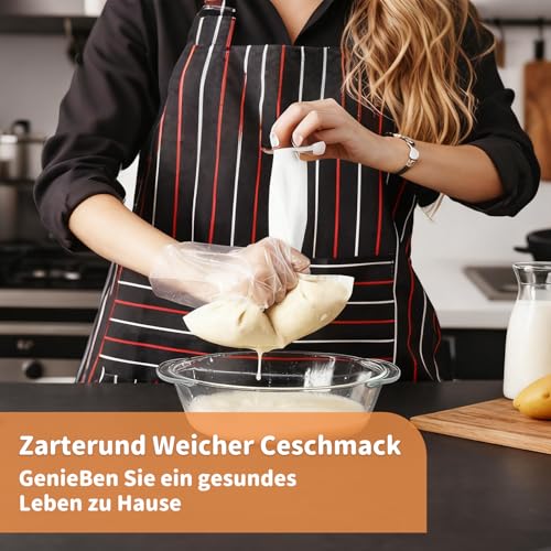12 Stück Nussmilchbeutel, 20x30 cm Wiederverwendbare Passiertücher aus Feinmaschigem Nylon, Käsetuch mit Kordelzug für Lebensmittel, für Nussmilch, Käse, Saft, Kaffee, Joghurt