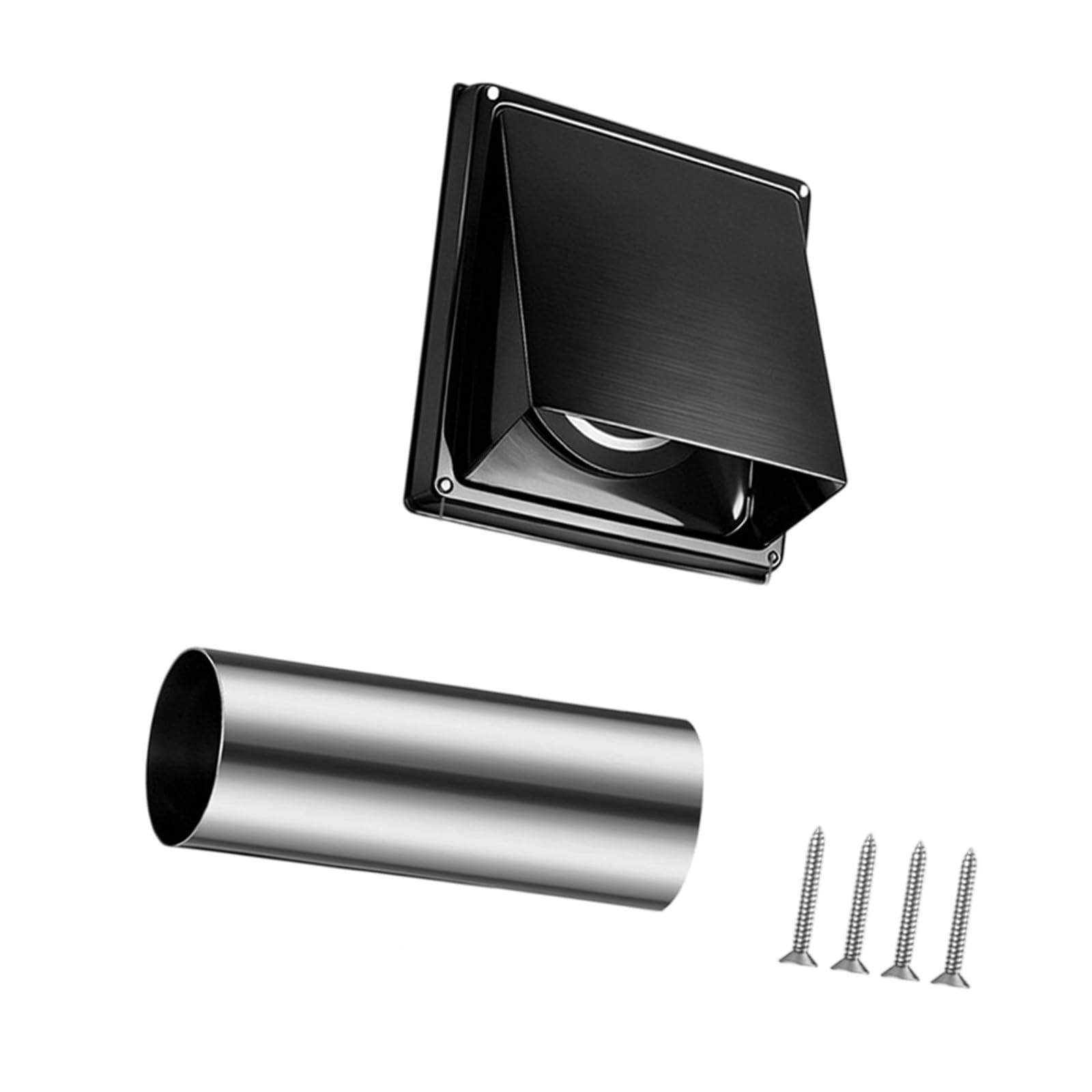 Uqezagpa B Standard 4 Inch Dryer Vent Cover Stainless Steel Construction For Extended Durability Dryer Wall Vent Set