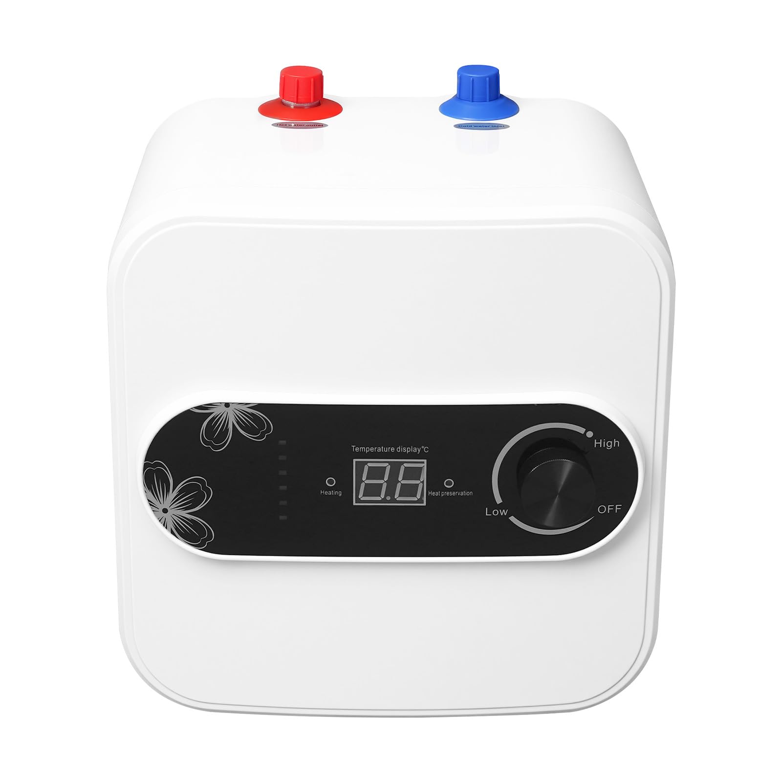 Chauffe-eau sous évier 8 l - Chauffe-eau électrique - 1500 W 220 V - Chauffe-eau sous évier 30-65 °C - Pour lavabo, cuisine, salle de bain