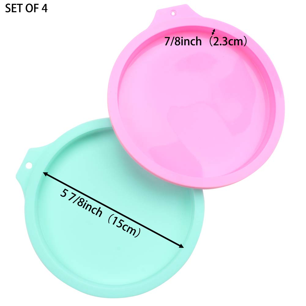 Cornucopia Keksdosen 2er-Set – Blau & Regenbogen, 19,7 Cm Durchmesser, Verzinnter Stahl, Lebensmittelecht