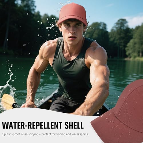 Image of AOPREL Baseball Cap Breathable Mesh Golf Hat Quick Dry Adjustable Baseball Hats for Men and Women Sport Running Workout