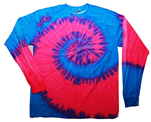 T-shirt Tie Dye à manches longues Colortone idéal pour vos weekends détente 3XL