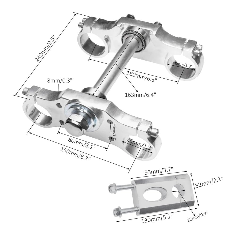 Ammortizzatore molla Morsetto Forcella Per Dirt Pit Bike 110cc | Morsetto Forcella Per Dirt Pit Bike 110cc