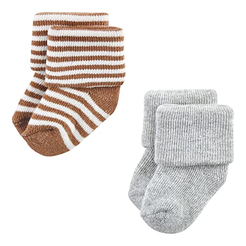 Image of Hudson Baby Baby 8-pack Cotton Rich Newborn and Terry Socks