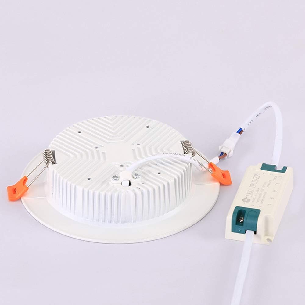 Recessed Recessed LED Spotlight Light Fixture Bathroom Hallway Stage Decoration Wash Wall Lamps Downlights Spot Gold Round Panel Fire Rated Energy Saving Downlighters Lighting Fixtures Warm Whit