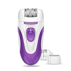 Epilator Electric Hair Removal Three Interchangeable Heads Rechargeable USB Hair Epilator Shaver and Callus Remover for Women 3