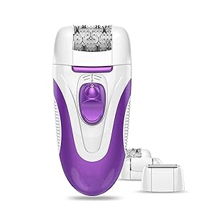 Epilator Electric Hair Removal Three Interchangeable Heads Rechargeable USB Hair Epilator Shaver and Callus Remover for Women 3