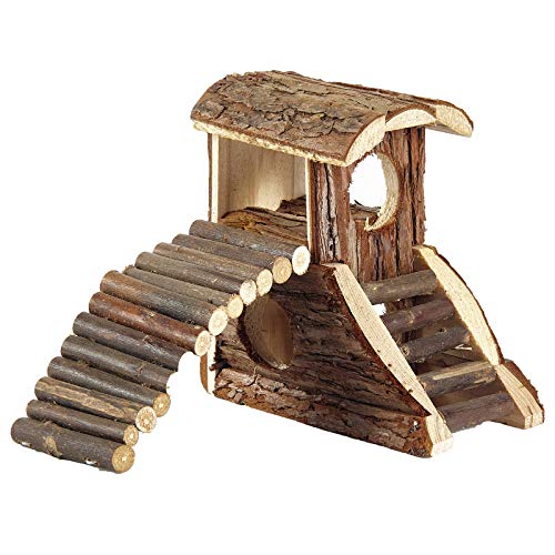 Pet Ting Maison de hamster et souris avec rampe d'échelle d'activité pour maison gerbille 0,3 kg