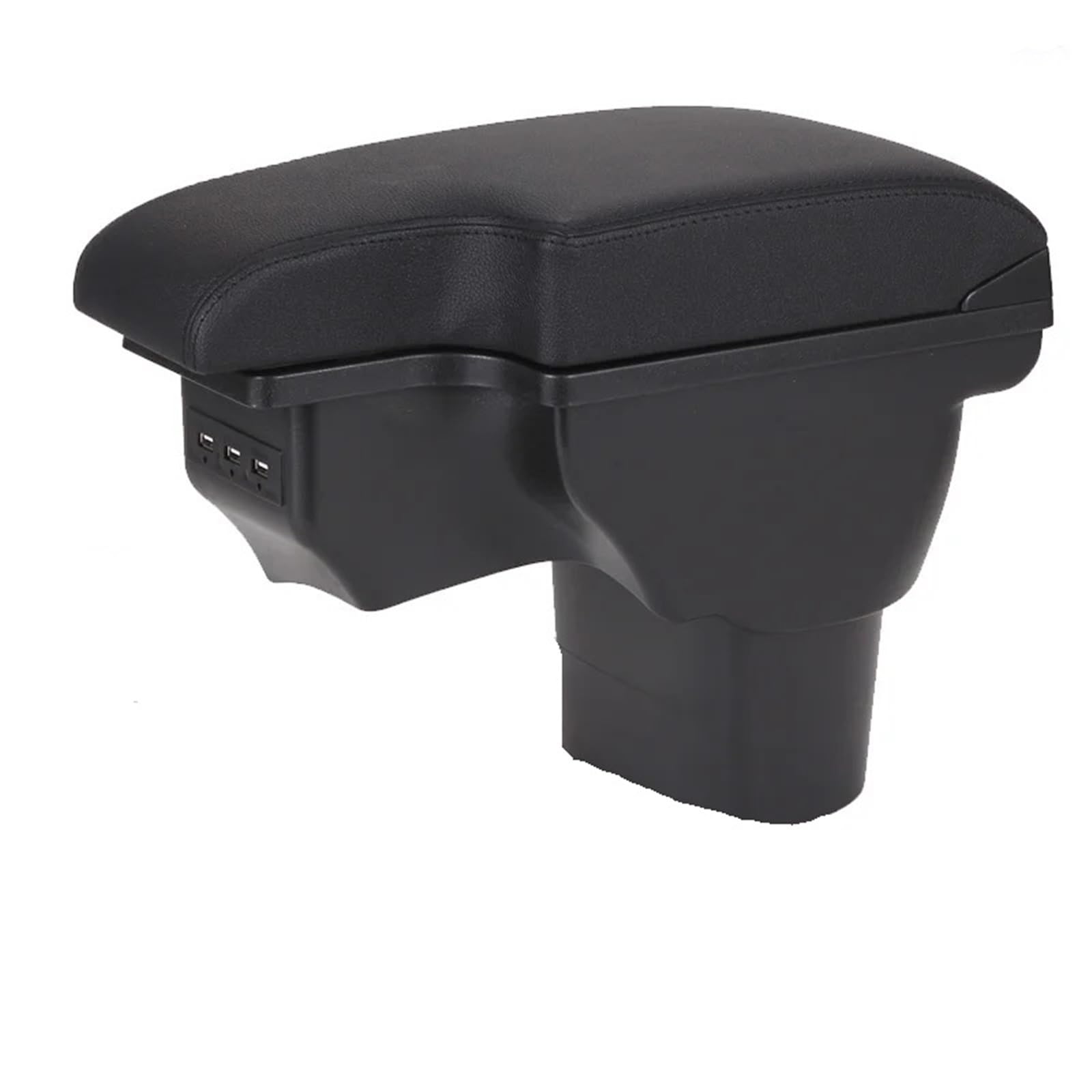POZMNGTI Armrest Compartment Armrest Box Fit For Infiniti ESQ Car Armrest 2010-2019 Accessories Interior Storage Box Retrofit Parts USB(A2 Black Black line)