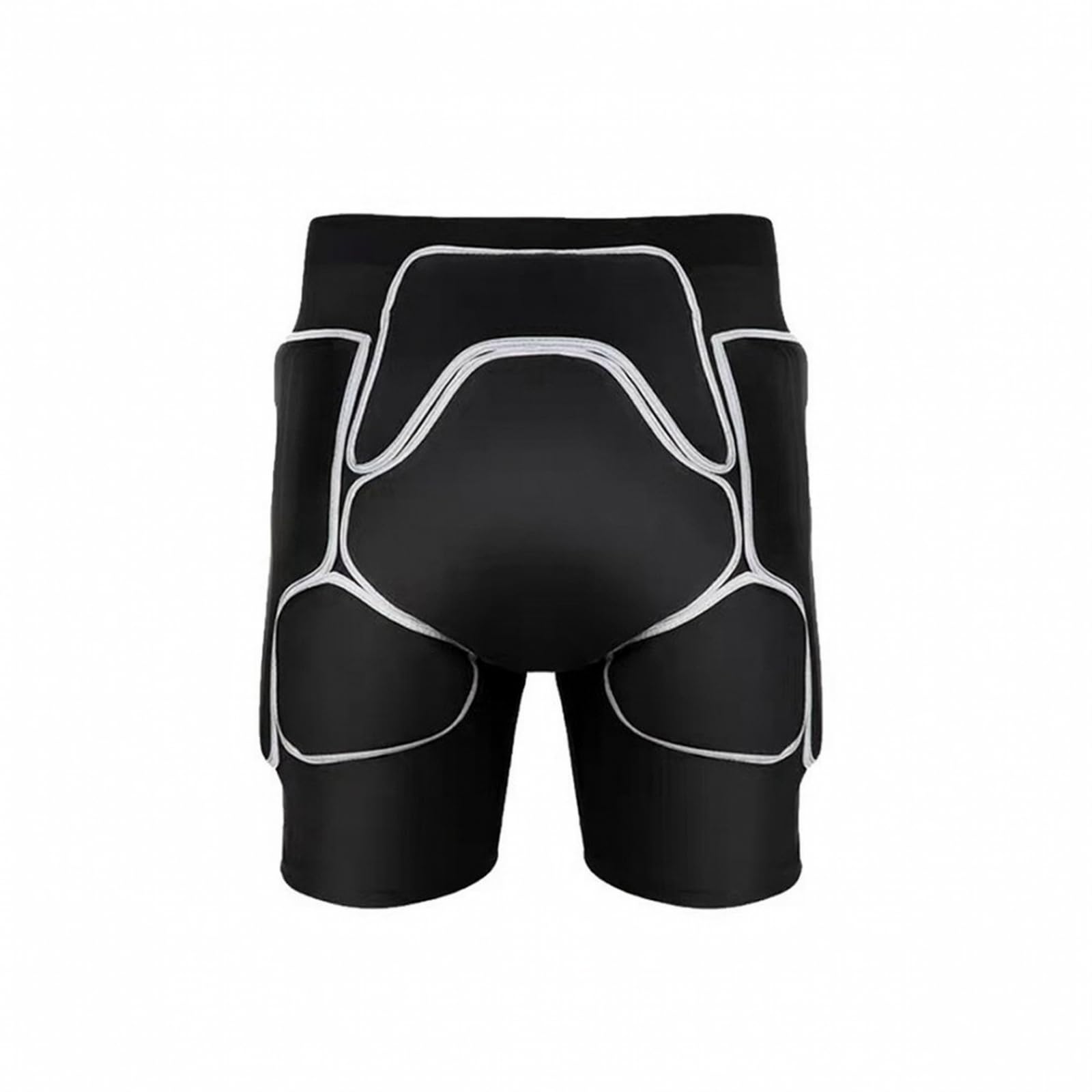 Protezione per Coccige e Sedere Robusti | Tessuto spandex Elasticizzato, Pantaloncini Protettivi Aderenti, Confortevoli, Indumento Protettivo Sportivo , Nero+Grigio , L